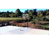 In-ground  basketball hoop installation